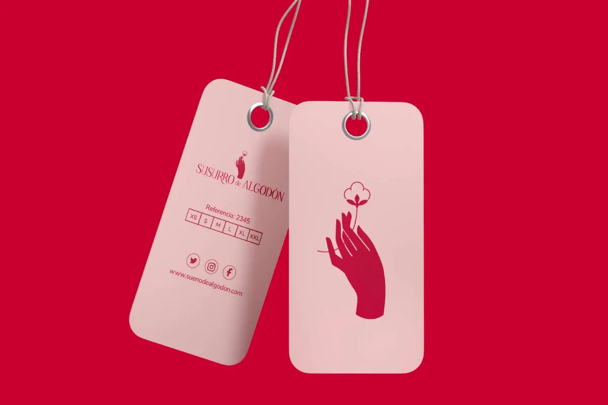 Susurro de Algodón etiqueta